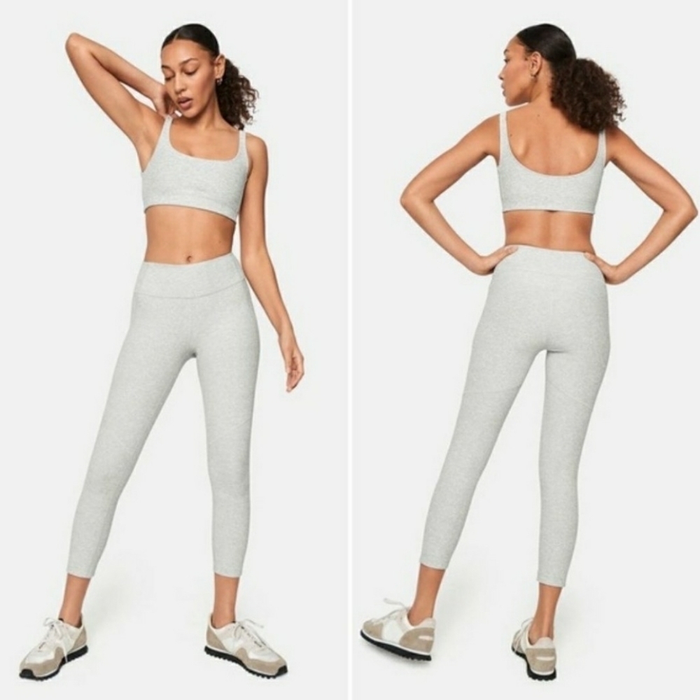 Outdoor voices 3/4 warmup leggings dove gray